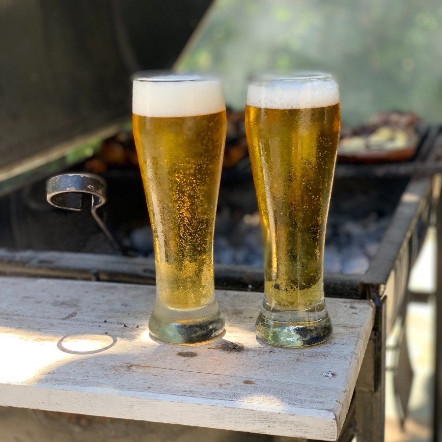 Two Glasses Full Of Beer
